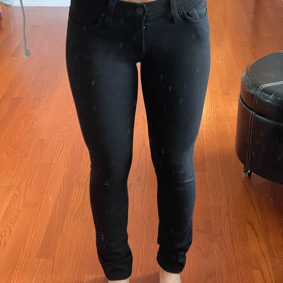 7 For All Mankind black jeggings - Picture 2 of 4